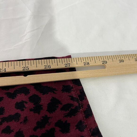 Social Standard Sanctuary Women's Size 8 Red Leopard Ankle Skinny Jeans NEW - Picture 11 of 11